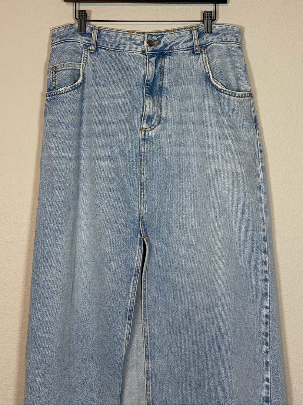 Pilcro Madi Front-Slit Denim Maxi Skirt - Size 14 - Picture 7 of 9